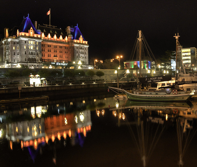 The Empress Hotel and inner harbour