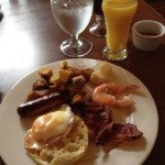 Eggs Benny and other buffet selections